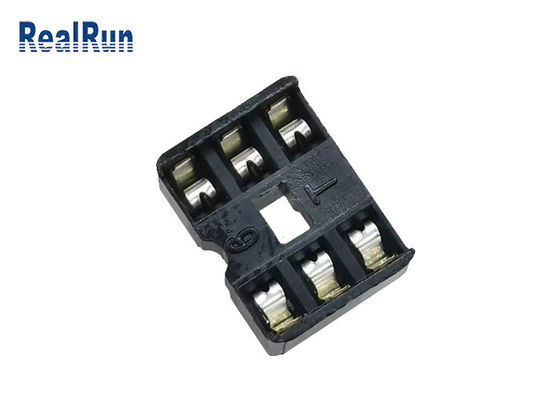 Place Pin Female Header 2*3P 180° directement 2.54mm RoHS d'UL94V-0 PA6T