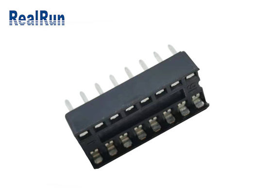 connecteur de carte mère de carte PCB de la prise PA6T UL94V-0 d'IC d'isolateur de la rangée PBT de l'IMMERSION 2×8P