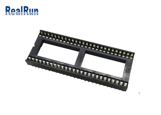15,24 connecteur femelle d'en-tête de la prise UL94V-0 de la rangée PBT 52P IC