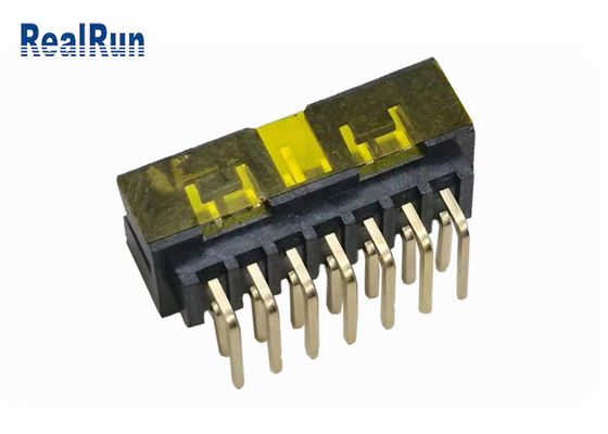 GV du connecteur 2.0*6.4-2*7P d'en-tête de boîte plaqué par or d'UL94V-0 PA6T