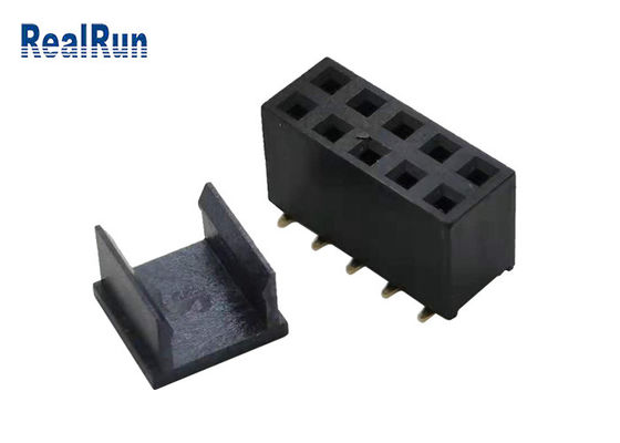 Pin femelle ISO9001 du connecteur H7.1 SMD 2×5 d'en-tête d'ohm de LCP PA6T 30m