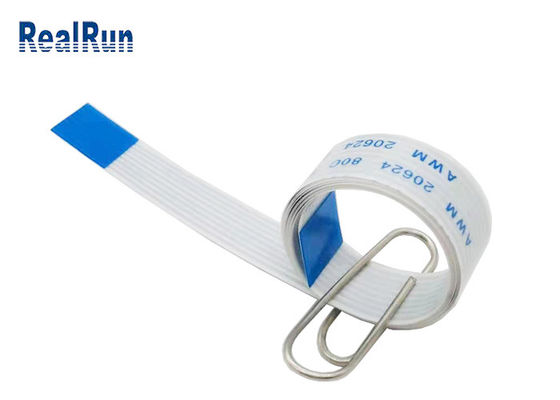 câble flexible Tin Plated AWM 20624 80C 60V VW-1 1.0mm de l'ANIMAL FAMILIER FFC de 8P 500AC