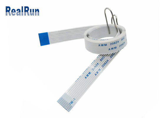 câble plat plat flexible de la longueur 43um du câble plat de 1000M Ohm 500AC FPC 1670mm