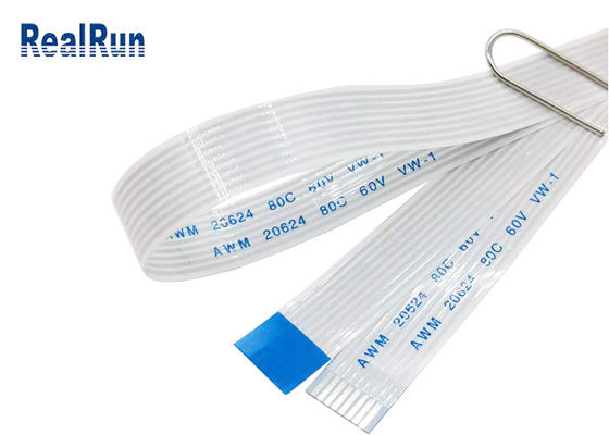 câble plat plat flexible de la longueur 43um du câble plat de 1000M Ohm 500AC FPC 1670mm