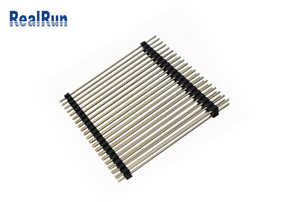 Connecteur en laiton de carte PCB de PA6T LCP 0.75A Pin Header Connector Gold Flash