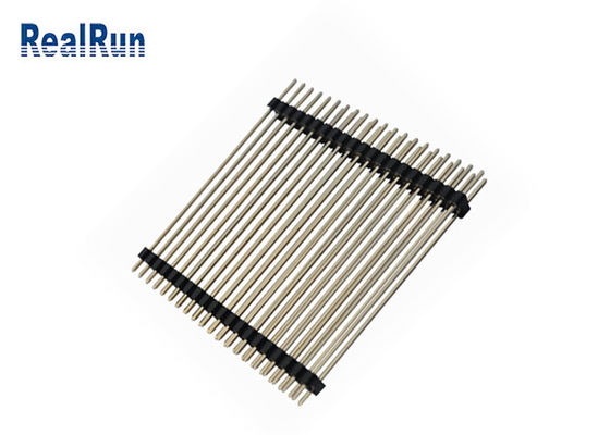 Connecteur en laiton de carte PCB de PA6T LCP 0.75A Pin Header Connector Gold Flash