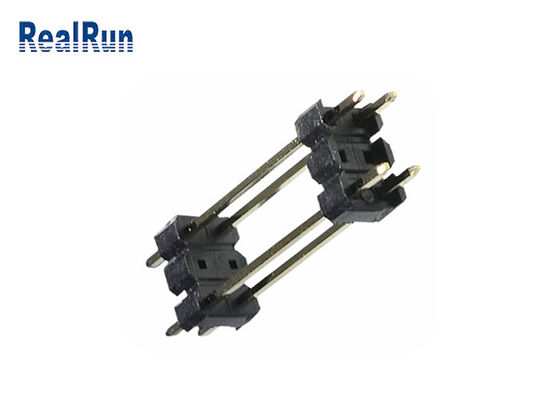 Immersion de Pin Header Connector 2.54mm de fibre de PA6T PBT LCP par le trou 0.75A