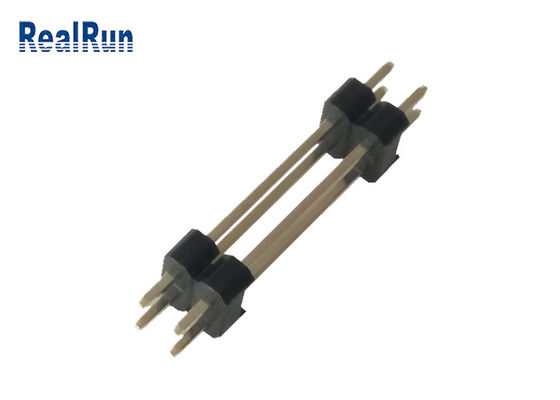 Soudez C.C 0.75A de mâle de carte PCB de dc 0,75 Pin Header Connector H2.5 4P de PA6T