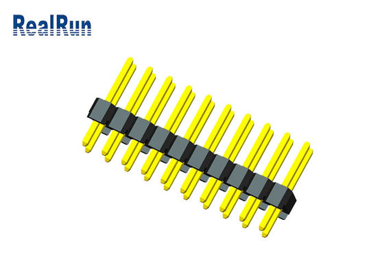 Laiton de Pin Header Male Brass Pcb 3.0A d'immersion de rangée de double de PBT PA6T 20P