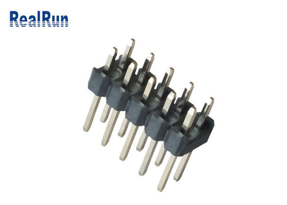 Double connecteur PA6T 2*5P Pin Header PBT LCP d'en-tête de rangée de 30% GF PH2.54