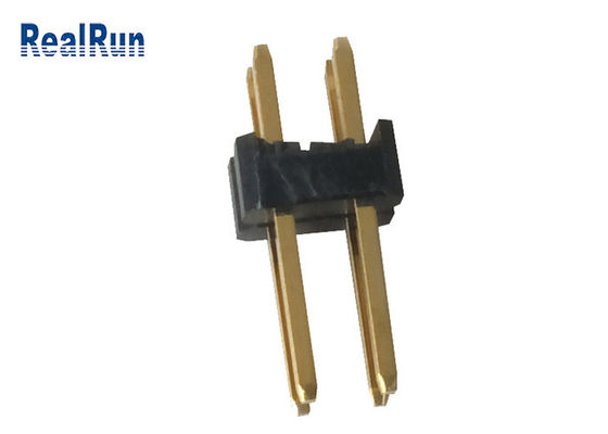 Éclair d'or de la rangée UL94V-0 PBT LCP de connecteur masculin en laiton d'en-tête de LCM double