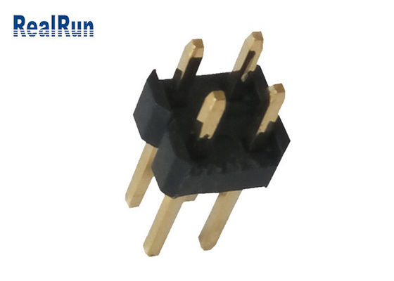 Éclair d'or de la rangée UL94V-0 PBT LCP de connecteur masculin en laiton d'en-tête de LCM double