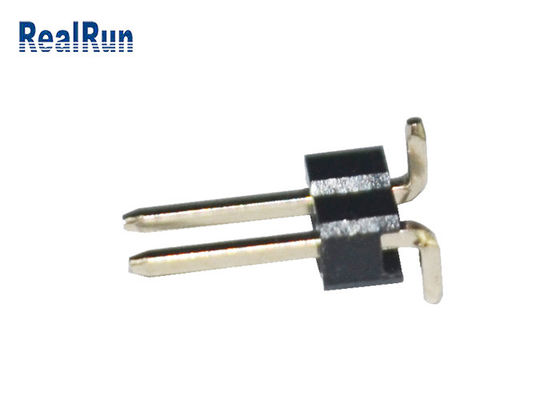 Au au-dessus de Ni SMT Pin Header Oxidation Resistance 2 Pin Single Row PA6T