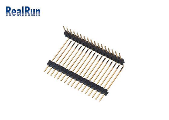 GV simple à angle droit de rangée de connecteur en plastique d'en-tête de carte PCB de LCP PA6T