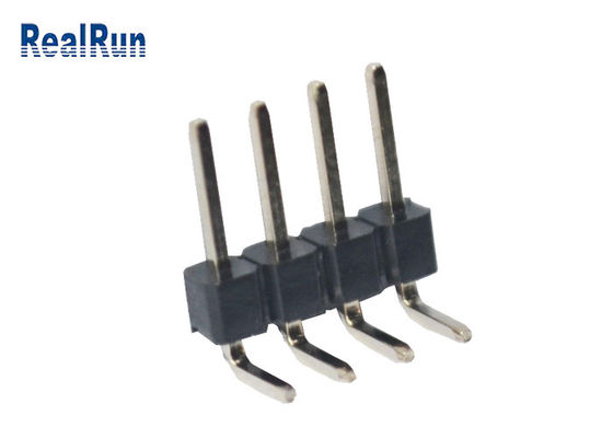 Connecteur masculin détaché usiné PA6T PBT LCP Pin Header à angle droit de carte PCB