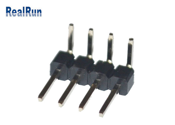 Connecteur masculin détaché usiné PA6T PBT LCP Pin Header à angle droit de carte PCB