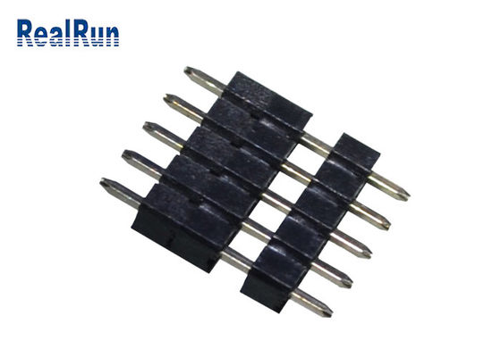 immersion droite Pin Header PBT LCP THT de carte PCB de 5P de connecteur en plastique en laiton de soudure