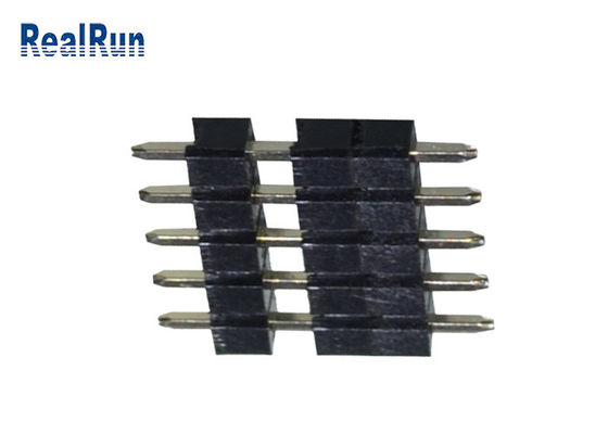 immersion droite Pin Header PBT LCP THT de carte PCB de 5P de connecteur en plastique en laiton de soudure