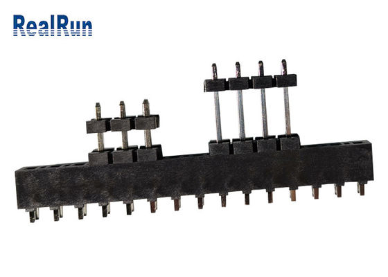 Lancement simple DC500V du bidon 3.96mm d'Au de rangée de connecteur d'en-tête de carte PCB de PBT LCP