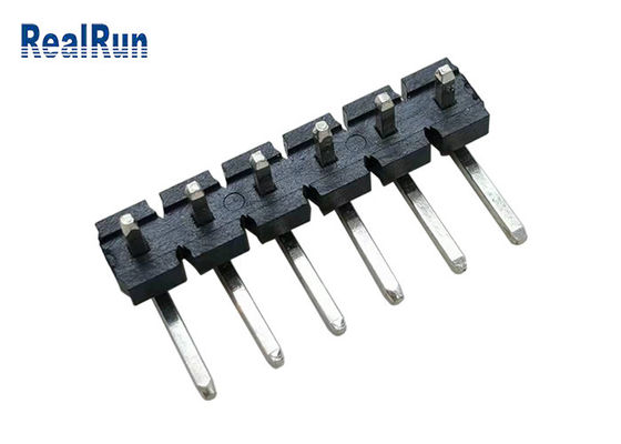 Connecteur en laiton noir d'en-tête de carte PCB de 7A LCP 90 isolateur de la courbure PA6T de degré