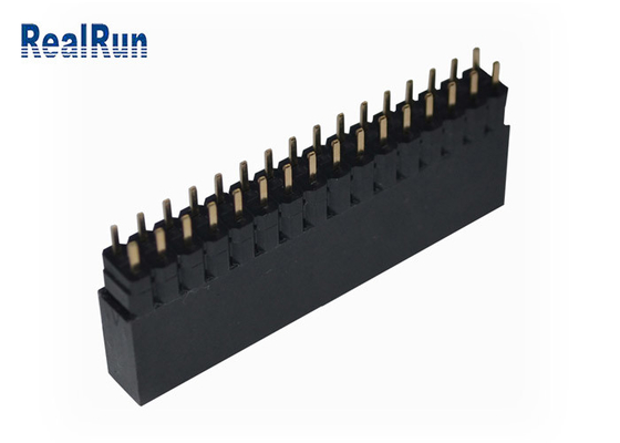 VCD 0,1&quot; rangée 32P Golded PA6T d'en-tête femelle de carte PCB de DC500V double