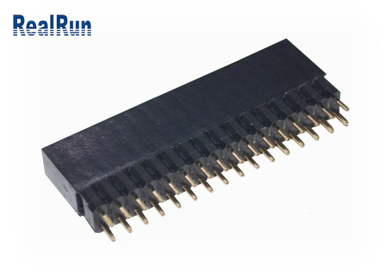 VCD 0,1&quot; rangée 32P Golded PA6T d'en-tête femelle de carte PCB de DC500V double
