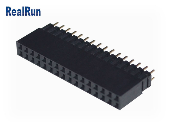 VCD 0,1&quot; rangée 32P Golded PA6T d'en-tête femelle de carte PCB de DC500V double