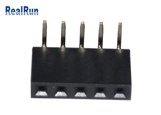 degré femelle en laiton 500VAC du connecteur 90 de l'en-tête 3.0A par le trou pour LCM LED