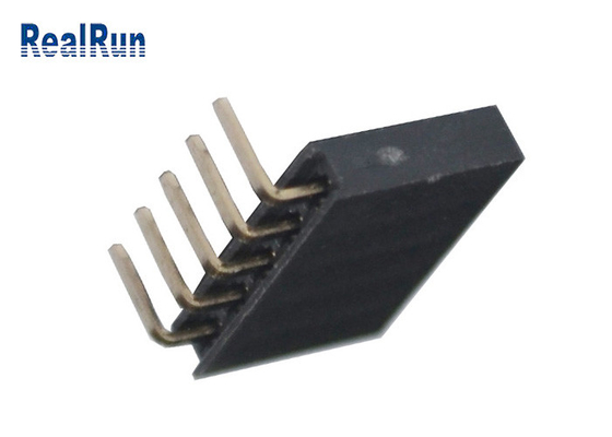 degré femelle en laiton 500VAC du connecteur 90 de l'en-tête 3.0A par le trou pour LCM LED