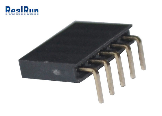 degré femelle en laiton 500VAC du connecteur 90 de l'en-tête 3.0A par le trou pour LCM LED