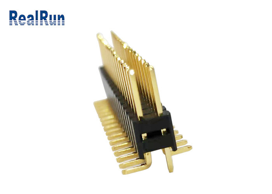 Double rangée H5.0 SMT vertical de PA6T GF Pin Header Connector LCP PBT pour LCM LED