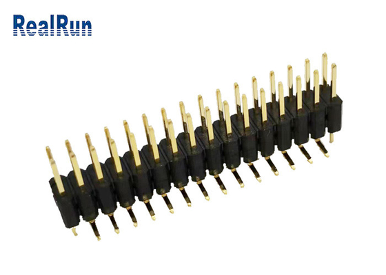 Double rangée H5.0 SMT vertical de PA6T GF Pin Header Connector LCP PBT pour LCM LED