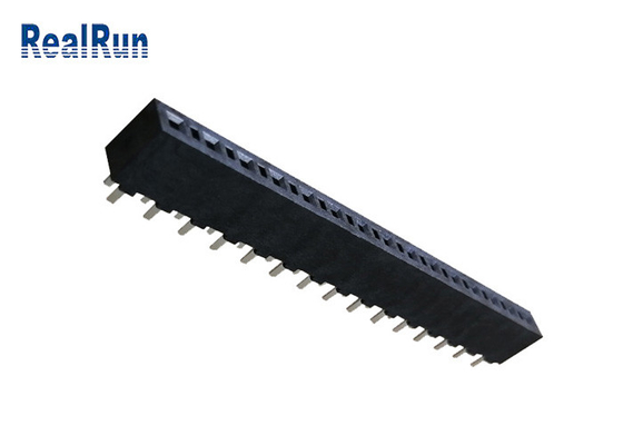 Le connecteur DC500V d'en-tête de LCP Smt plongent 1*15P de soudure Tin Plating PBT PA6T