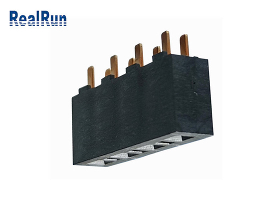 Connecteur masculin 5.08Mm de carte PCB un type femelle bronze de l'en-tête U de rangée de phosphore terminal de contact
