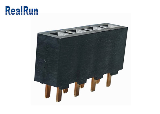 Connecteur masculin 5.08Mm de carte PCB un type femelle bronze de l'en-tête U de rangée de phosphore terminal de contact
