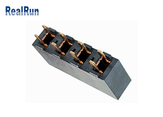 Connecteur masculin 5.08Mm de carte PCB un type femelle bronze de l'en-tête U de rangée de phosphore terminal de contact