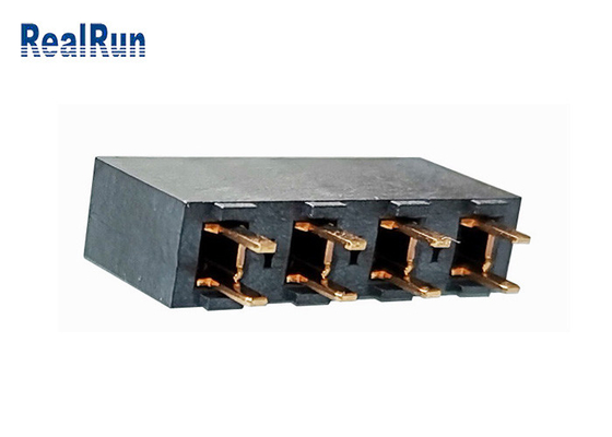 Connecteur masculin 5.08Mm de carte PCB un type femelle bronze de l'en-tête U de rangée de phosphore terminal de contact