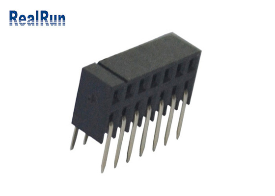 Rangée simple en laiton femelle 1×7P à angle droit du connecteur LCP d'en-tête de PA6T