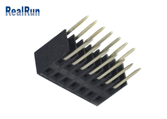 Rangée simple en laiton femelle 1×7P à angle droit du connecteur LCP d'en-tête de PA6T
