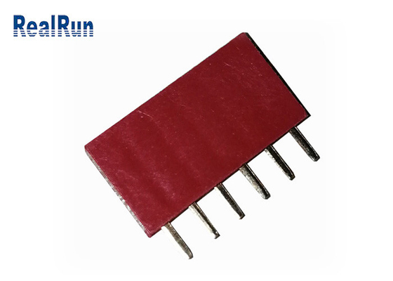 Laiton femelle de l'immersion LCP du connecteur DC500V 1×6P d'en-tête de PA6T PBT