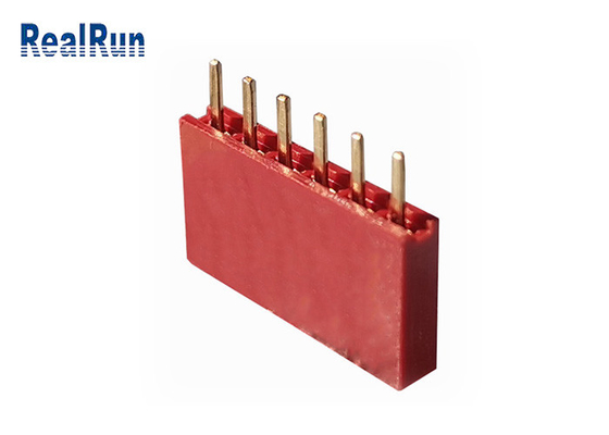 Laiton femelle de l'immersion LCP du connecteur DC500V 1×6P d'en-tête de PA6T PBT