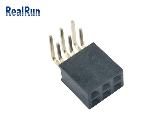 Pin femelle 1.5A de l'instantané 2*3 d'or du terminal H8.5 du connecteur Y d'en-tête d'IMMERSION de PA6T