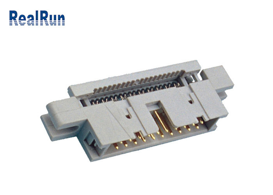 connecteur LCP PBT 2,54 Idc d'en-tête de l'éjecteur 2×8P avec le fil enveloppé de cuir embouti
