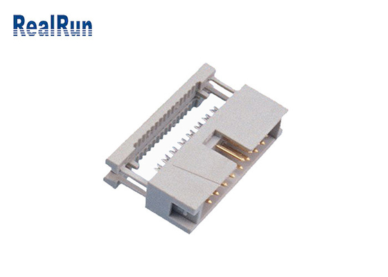 linceul Pin Header Gold Plated PBT de connecteur d'en-tête de boîte de fil de cuir embouti de 16P IDC