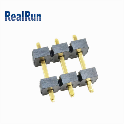 Connecteur L16.8 de Pin SQ1.14 de Pin Header Gold Plated 3 de double couche de PBT LCP