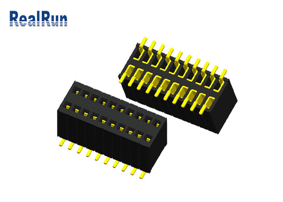 Au femelle 1μ » H5.7 du connecteur 20P PBT d'en-tête de PA6T LCP ignifuge