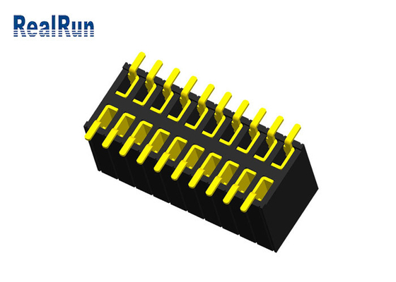Au femelle 1μ » H5.7 du connecteur 20P PBT d'en-tête de PA6T LCP ignifuge