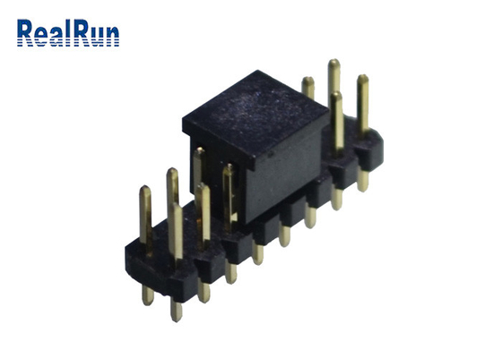 Double couche Pin Header Connector DC500V SMT horizontal PA6T