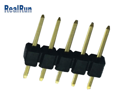 Carte PCB Pin Header Connector sortie à souder en laiton de contact de lancement de 2,54 millimètres