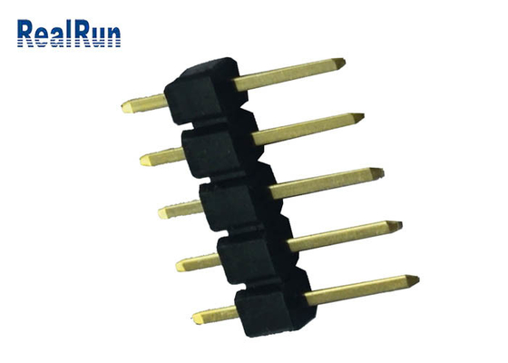 Carte PCB Pin Header Connector sortie à souder en laiton de contact de lancement de 2,54 millimètres